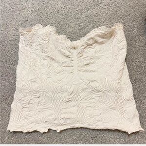 Pacsun Elegant Cream Lace Women's tube Top
